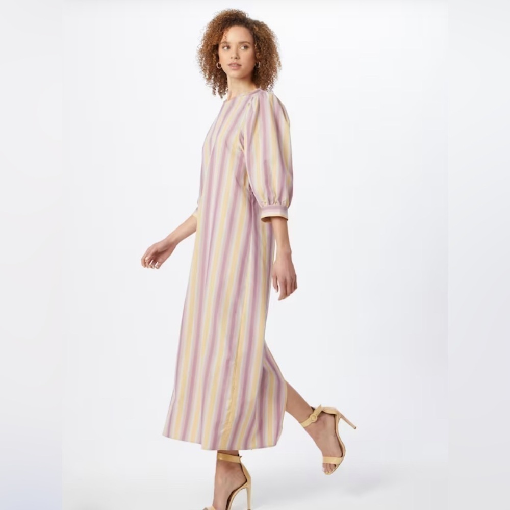 Samsøe Samsøe Striped Midi Dress 'Celestina' in Purple size XL